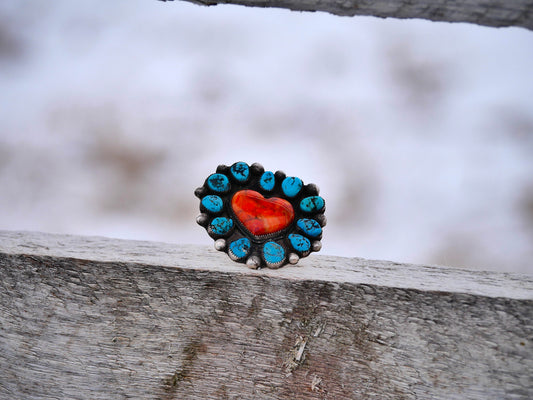 Fire Heart Ring (Sz 10)