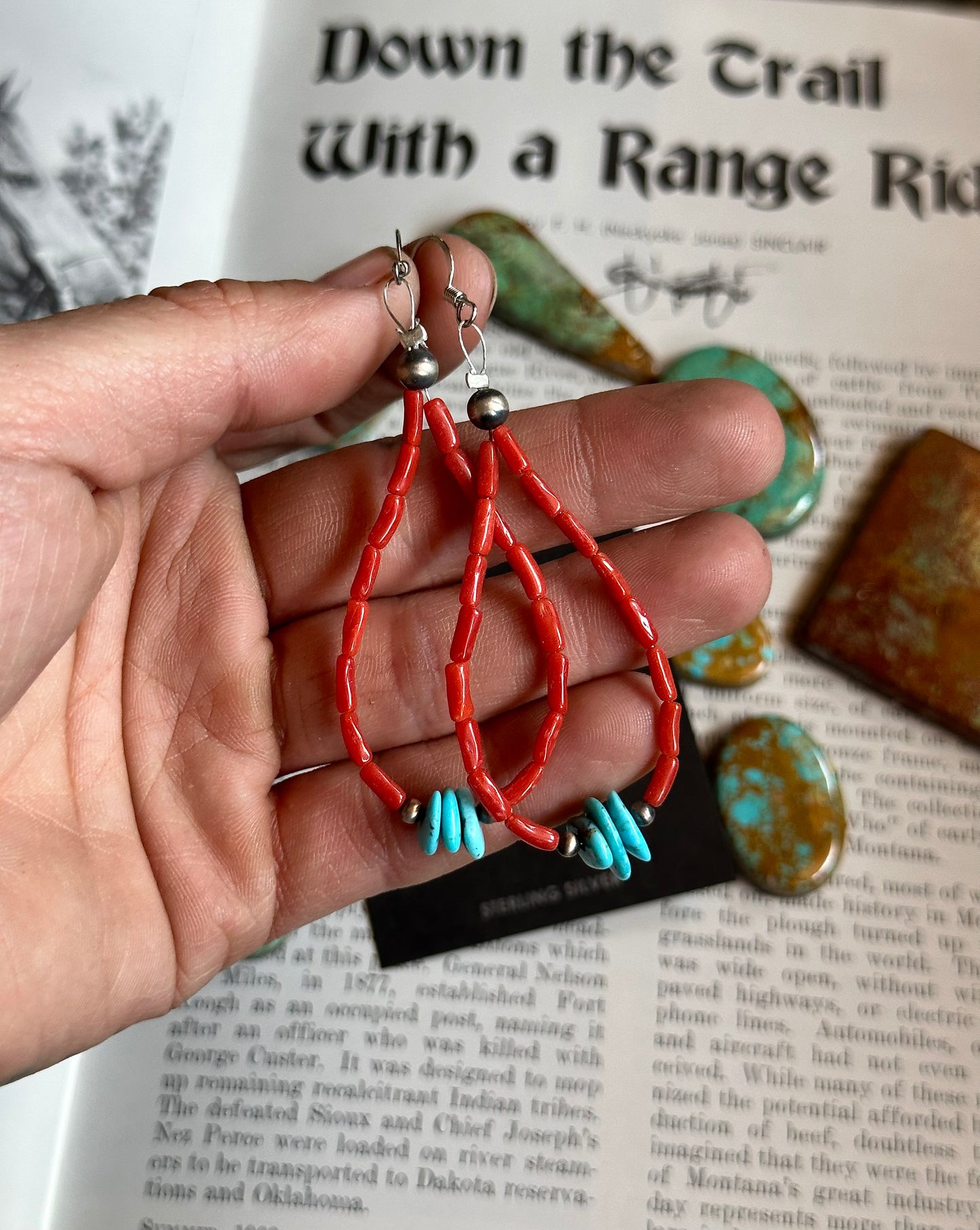 Coral Earrings