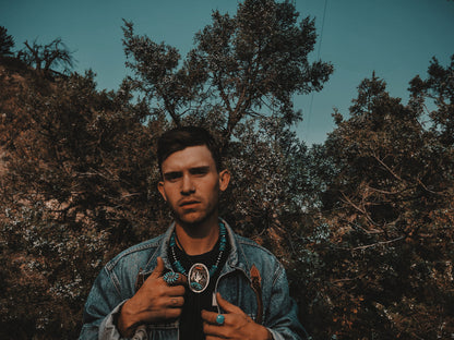 Old Pawn Cactus Bolo Tie